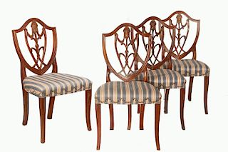 (8) SHIELD BACK DINING CHAIRS