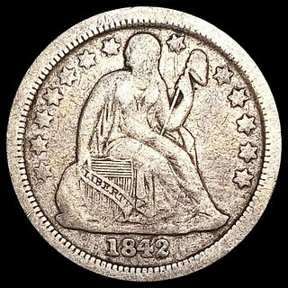 1842-O Seated Liberty Dime NICELY CIRCULATED