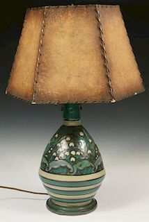 ART & CRAFTS POTTERY TABLE LAMP