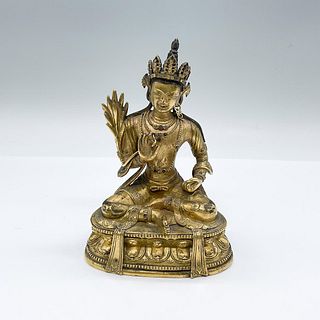 Tibetan Gilt Bronze Buddha Figurine
