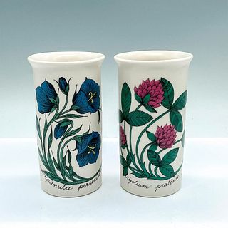 Pair of Arabia Finnish Ceramic Floral Vases by Esteri Tomula