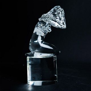 Murano Loredano Rosin Kneeling Woman Art Glass Sculpture