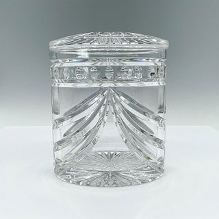 Waterford Crystal Oval Shaped Cookie Jar, Overture Pattern