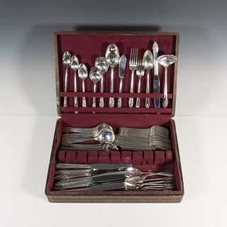 81pc Holmes & Edwards and Oneida Silver Plated Silverware