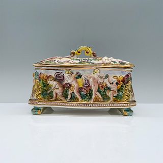 Capodimonte Porcelain Covered Box