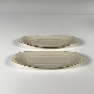 2pc Lenox Open Butter Dishes