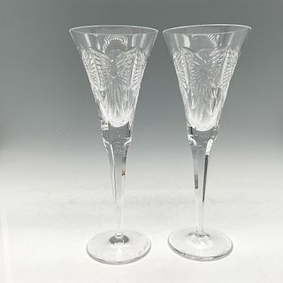 Pair of Waterford Crystal Champagne Flutes