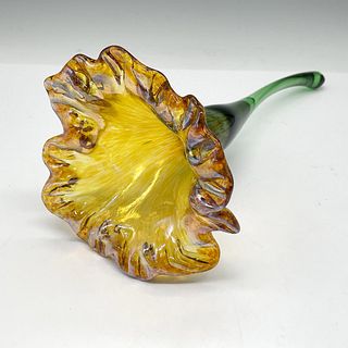 Hand Blown Art Glass Flower