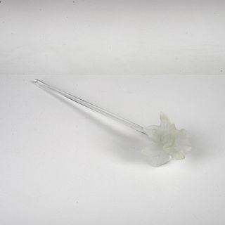 Long Stem Art Glass Flower, Daffodil