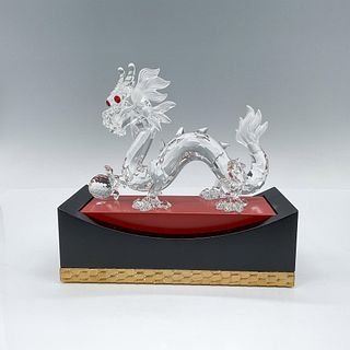 Swarovski Crystal Figurine, Zodiac Dragon with Base