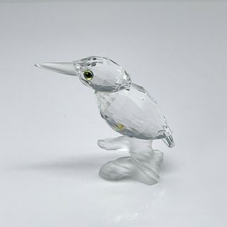 Swarovski Silver Crystal Figurine, Kingfisher on Branch