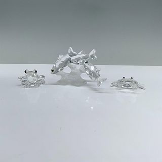 3pc Swarovski Crystal Figurines, Aquatic Animal Motif