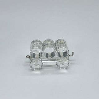 Swarovski Silver Crystal Figurine, Train Petrol Wagon