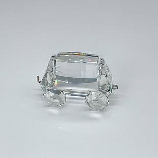 Swarovski Silver Crystal Figurine, Train Tipping Wagon