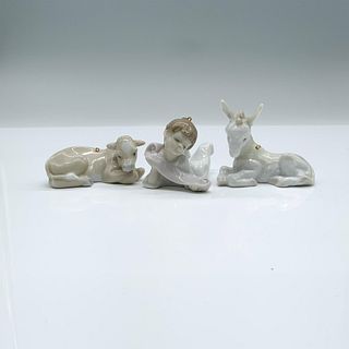 Lladro Porcelain Mini Figural Ornament Set 1006095