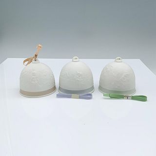3pc Lladro Collector's Society Porcelain Seasonal Bells