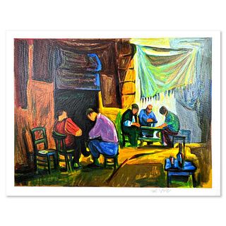 Avi Schwartz, "Jaffa Cafe" Hand Signed, Numbered Limited Edition with Letter of Authenticity.