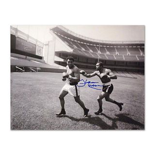 Ken Norton and Ali, Yankee Stadium 40" x 30" Sports Collectible Hand-Signed by Ken Norton (1943-2013) with Letter of Authenticity.