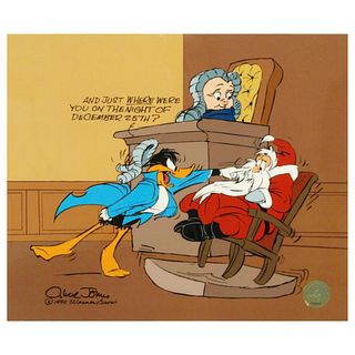 Santa on Trial by Chuck Jones (1912-2002). Limited Edition Animation Cel with Hand Painted Color. Numbered and Hand Signed, with Certificate of Authen