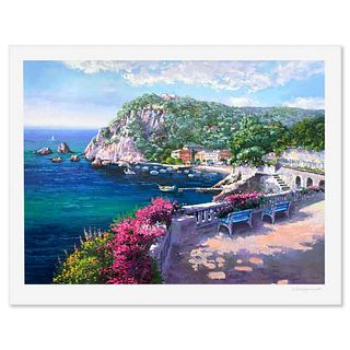 Sam Park, "Costa Brava" Limited Edition Printer's Proof, Numbered and Hand Signed with Letter of Authenticity.