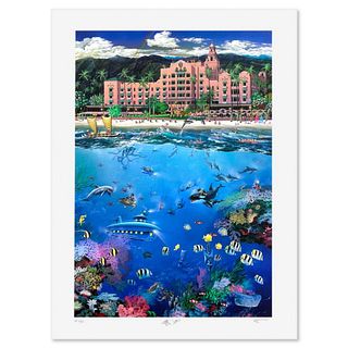 Alexander Chen, "Waikiki Beach" Limited Edition Artist Proof, Numbered 4/50 and Hand Signed with Letter of Authenticity.