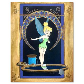Tricia Buchanan-Benson, "Tink's Reflection" Limited Edition Proof on Gallery Wrapped Canvas from Disney Fine Art, Numbered and Hand Signed with Letter