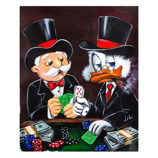 Libi- Original Acrylic on Canvas "Poker"