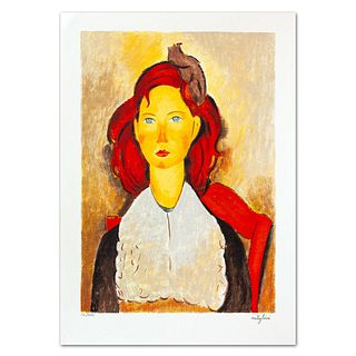 Amedeo Modigliani- Serigraph "Busto Di Regazza Seduta"