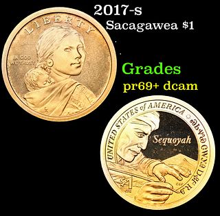 Proof 2017-s Sacagawea Dollar 1 Grades GEM++ Proof Deep Cameo
