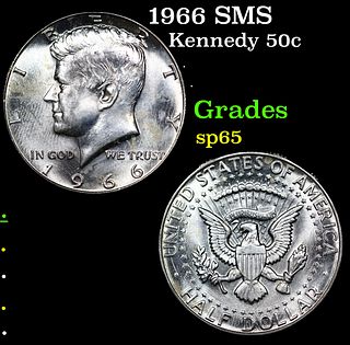 1966 SMS Kennedy Half Dollar 50c Grades sp65