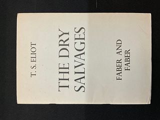 The Dry Salvages by T. S. Eliot 1941 First Printing
