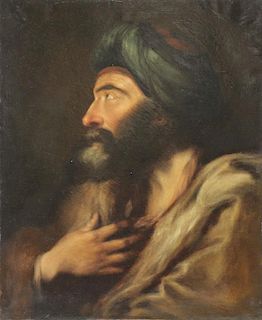 BOSS, Johann. Oil on Canvas. Orientalist Portrait