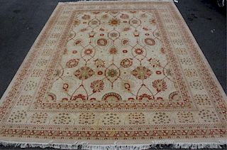 Handmade Roomsize Oushak Style Carpet.