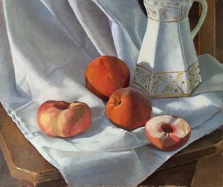 DORON PUTKA, Peaches on White Linen