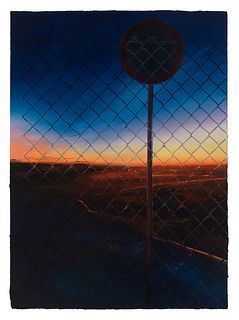 WILHELM NEUSSER, Fence/Night (Sign) (2222)