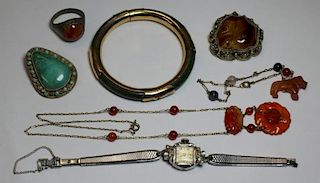 JEWELRY. Assorted Vintage/Antique Jewelry Grouping
