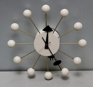 Midcentury George Nelson; Howard Miller Ball Clock