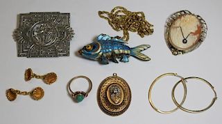 JEWELRY. Assorted Gold and Silver Jewelry Grouping