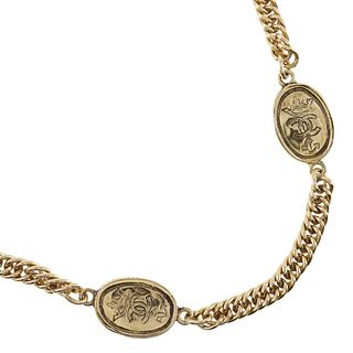 CHANEL NECKLACE GOLD PLATED 
