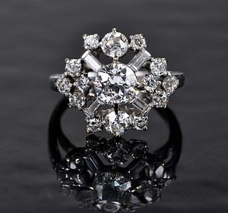 Custom Diamond Cluster Ring