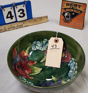 Moorcroft Pottery Bowl 3 3/4"H X 8 1/2" Diam