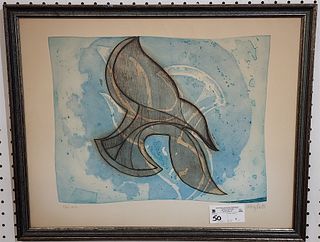 Framed Litho Of A Dove Pencil Sgnd 5/135 17" X 21 1/2" 