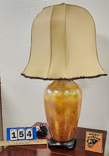 Art Glass Table Lamp 32"