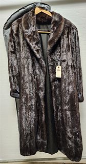 Natural Ranch Blackgama Mink Full Length Coat W/ Appraisal - $6500