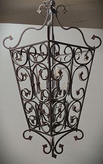Wrought Chandelier 52"H X 24"Sq