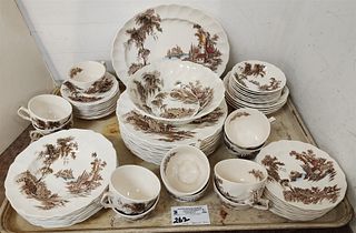 Tray 65 Pc Johnson Bros, "The Old Mill" Dinner Service