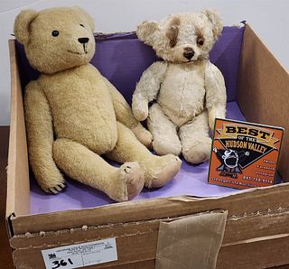 Bx 2 Vintage Jointed Teddy Bears