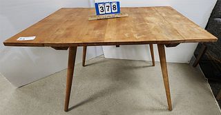 Mid Century Maple Table 28 1/2"H X 42"W X 30"D