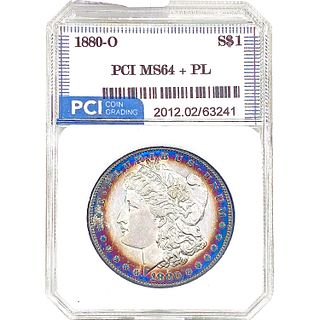 1880-O Morgan Silver Dollar PCI MS64+ PL