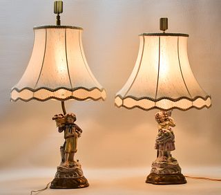 CORDEY CYBIS PORCELAIN LAMPS